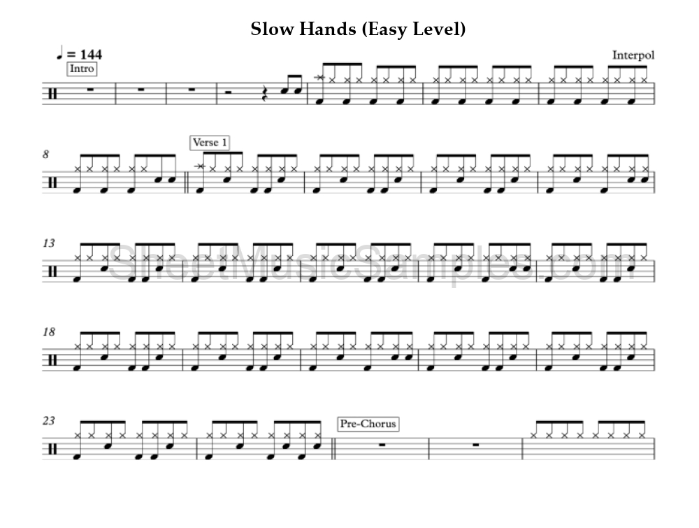 Slow Hands (Easy Level)