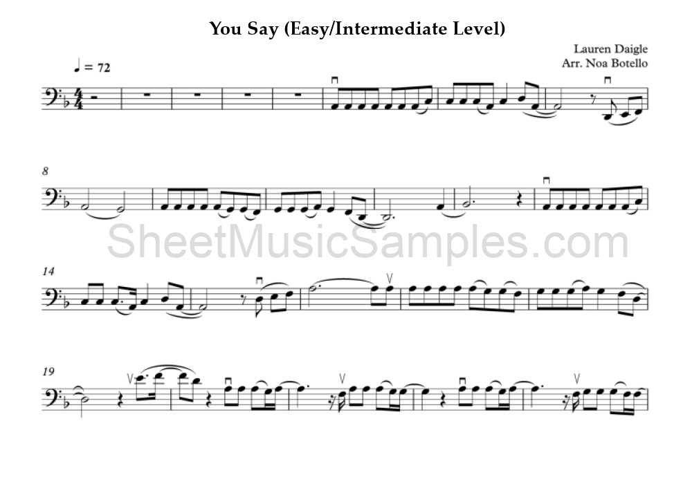 You Say (Easy/Intermediate Level)