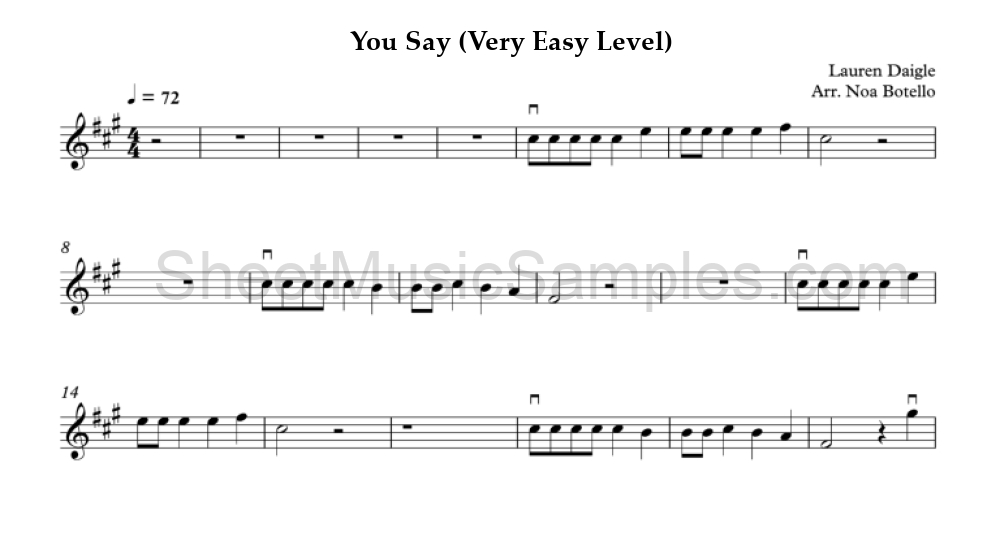 You Say (Very Easy Level)