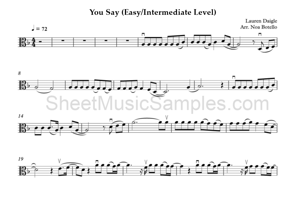 You Say (Easy/Intermediate Level)