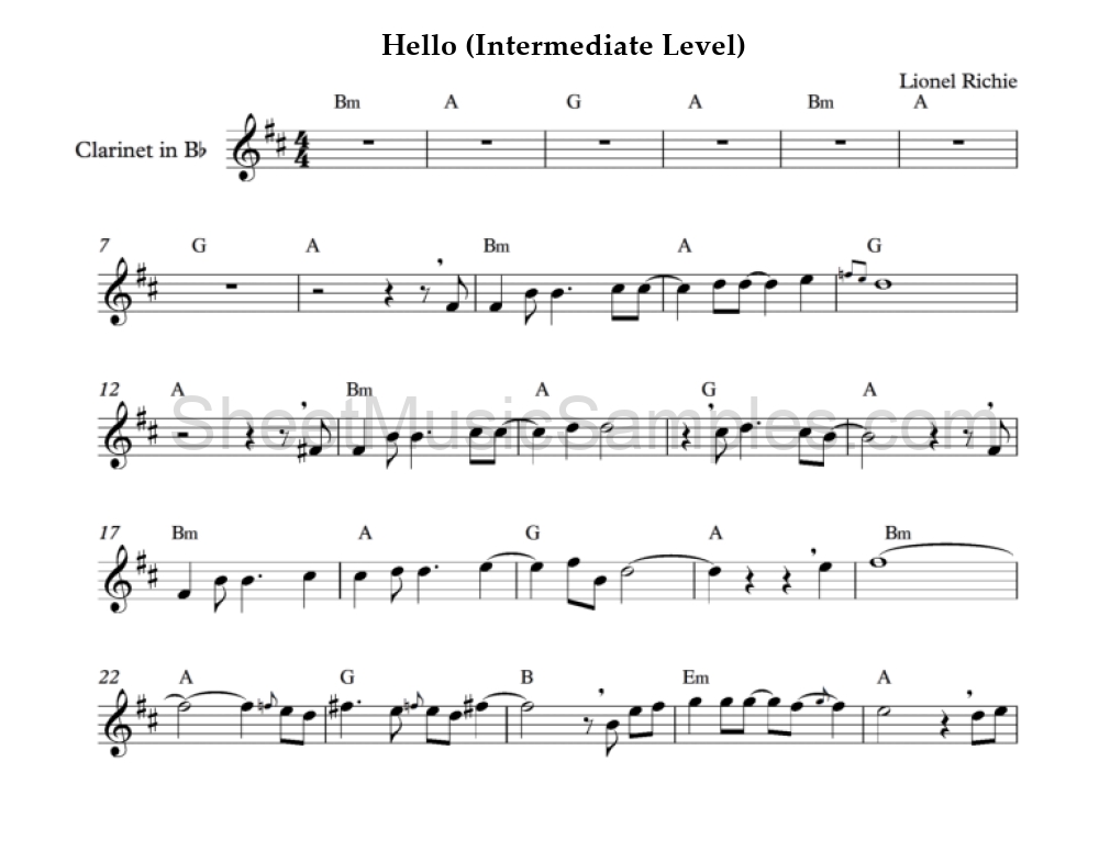 Hello (Intermediate Level)