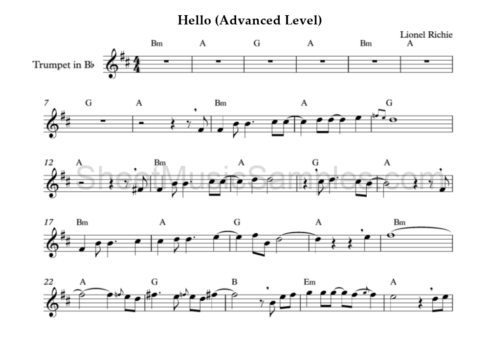 Hello (Advanced Level)