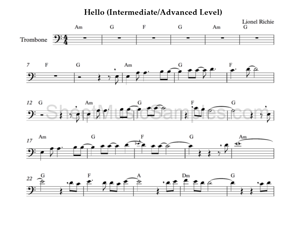 Hello (Intermediate/Advanced Level)