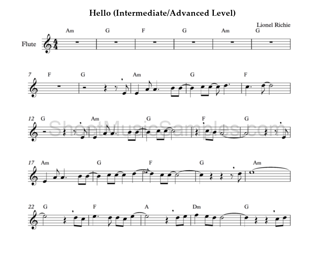 Hello (Intermediate/Advanced Level)