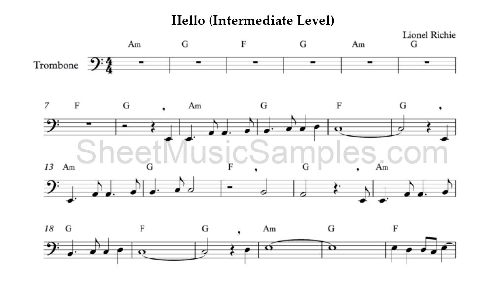 Hello (Intermediate Level)