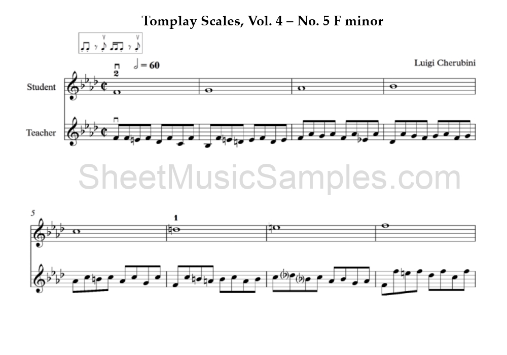 Tomplay Scales, Vol. 4 – No. 5 F minor