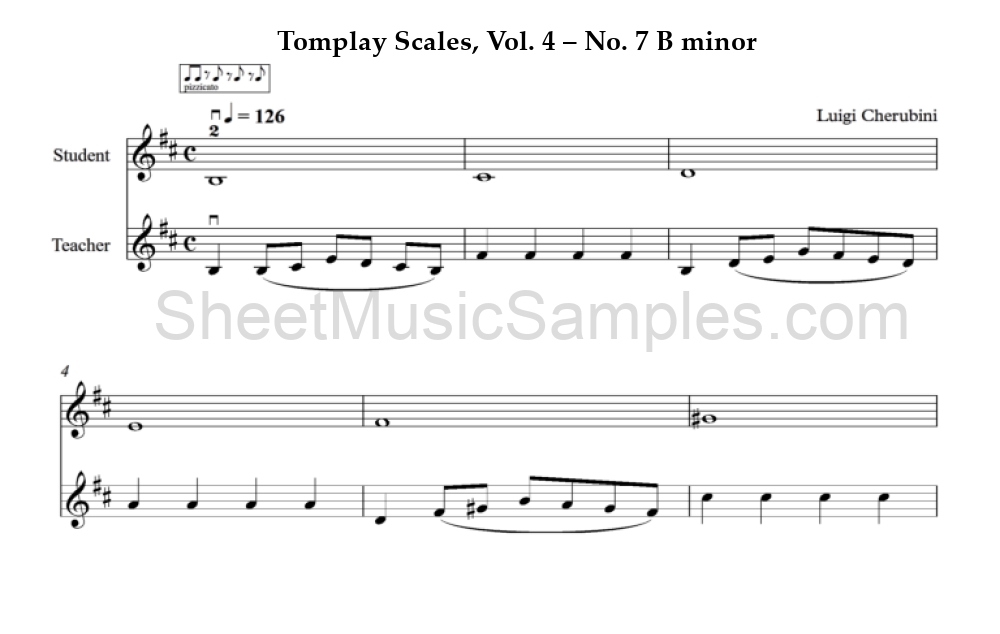 Tomplay Scales, Vol. 4 – No. 7 B minor