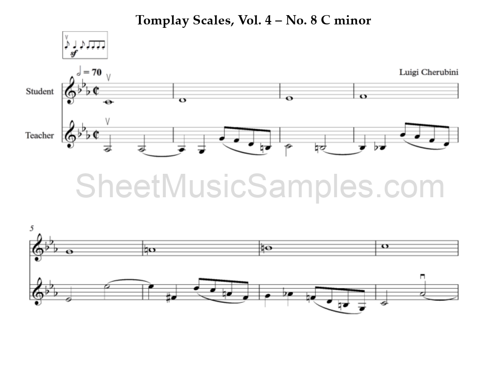 Tomplay Scales, Vol. 4 – No. 8 C minor