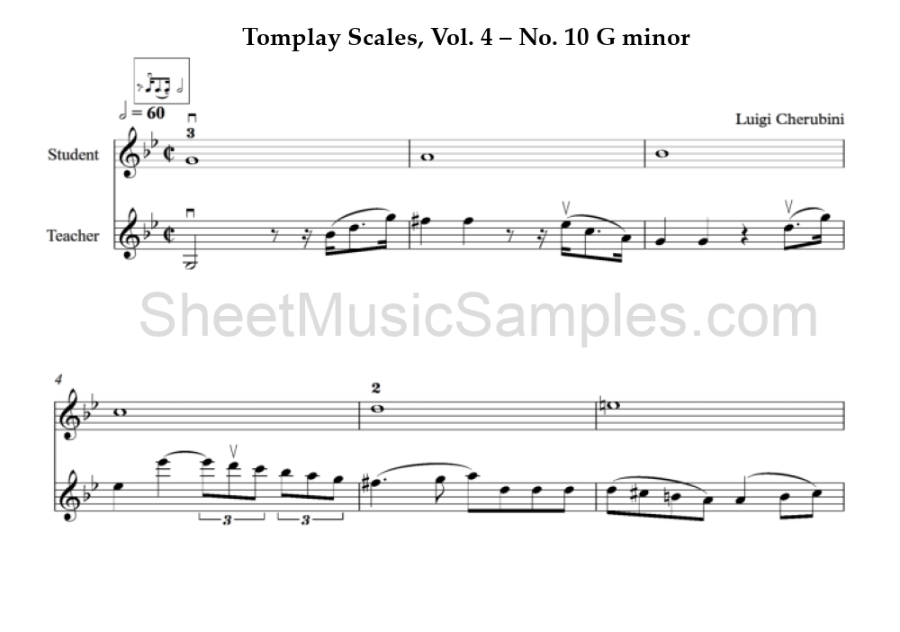 Tomplay Scales, Vol. 4 – No. 10 G minor