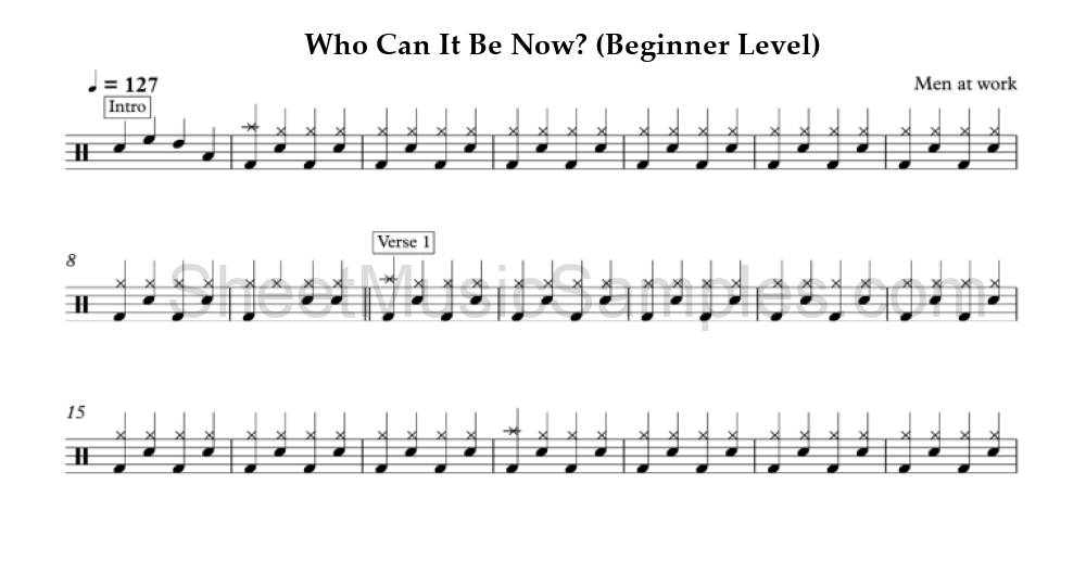 Who Can It Be Now? (Beginner Level)