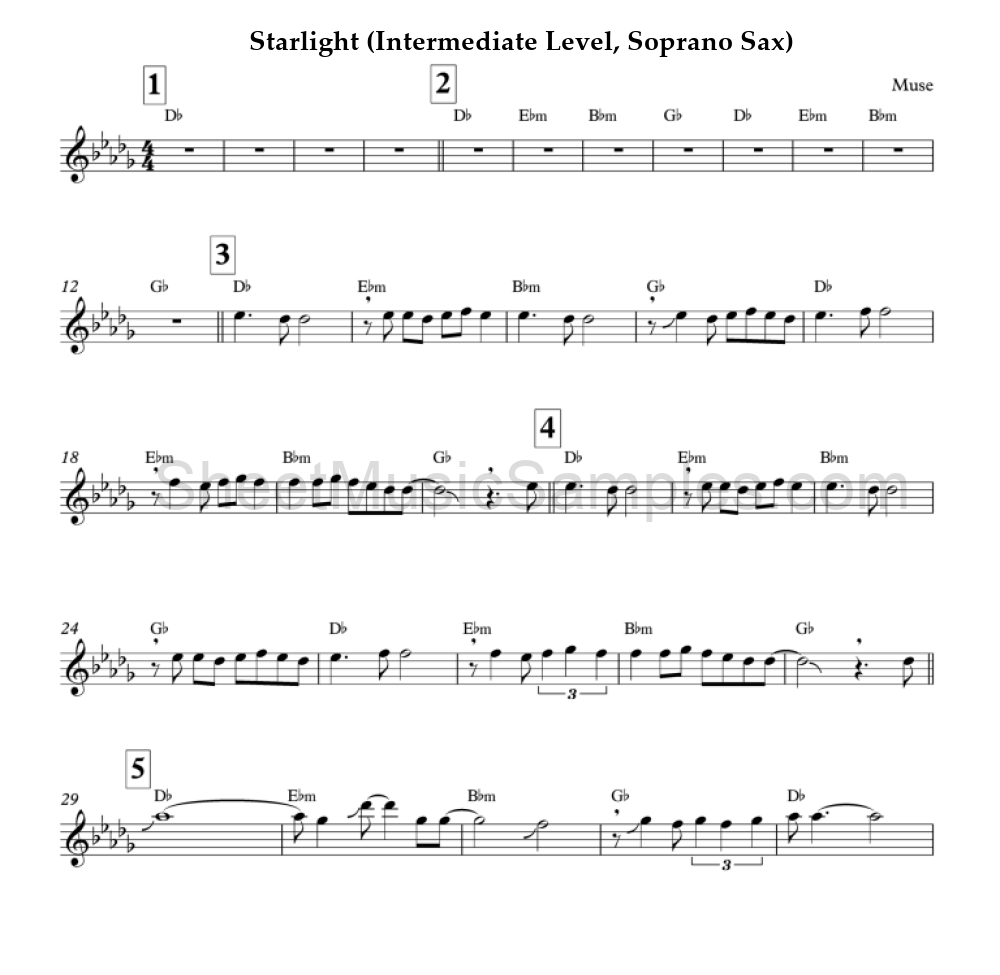 Starlight (Intermediate Level, Soprano Sax)