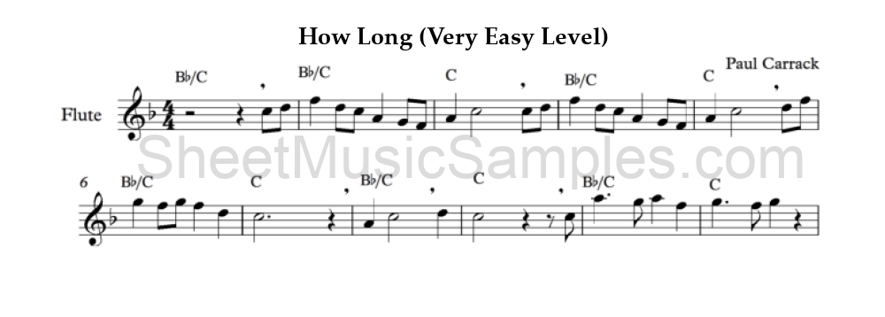 How Long (Very Easy Level)