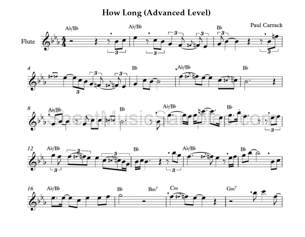 How Long (Advanced Level)