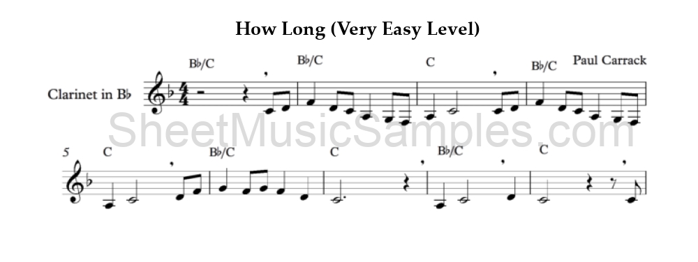 How Long (Very Easy Level)