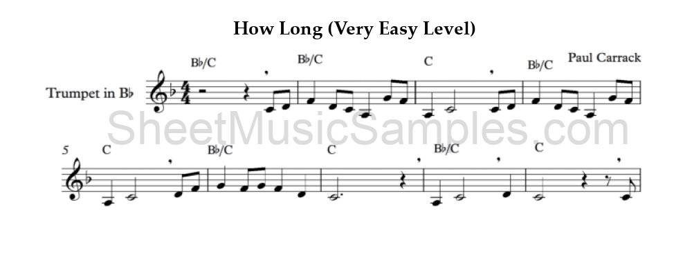 How Long (Very Easy Level)