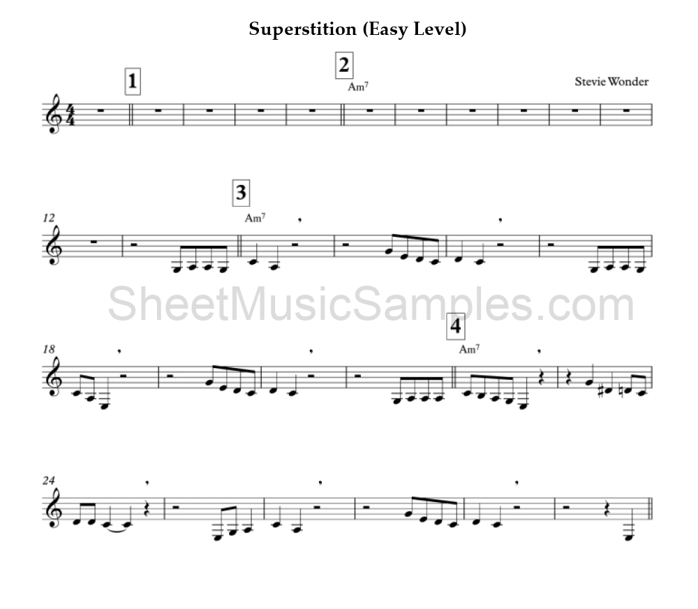 Superstition (Easy Level)