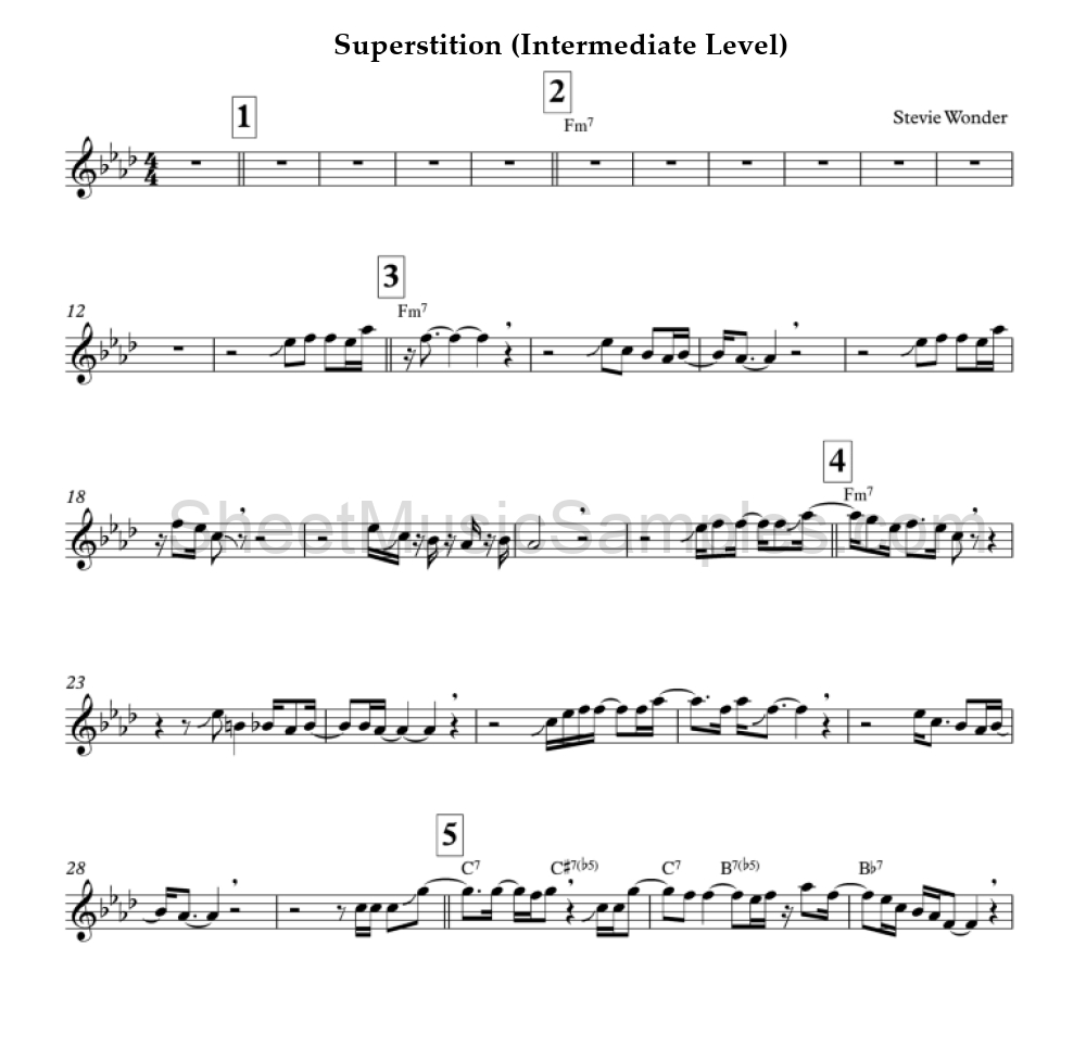 Superstition (Intermediate Level)