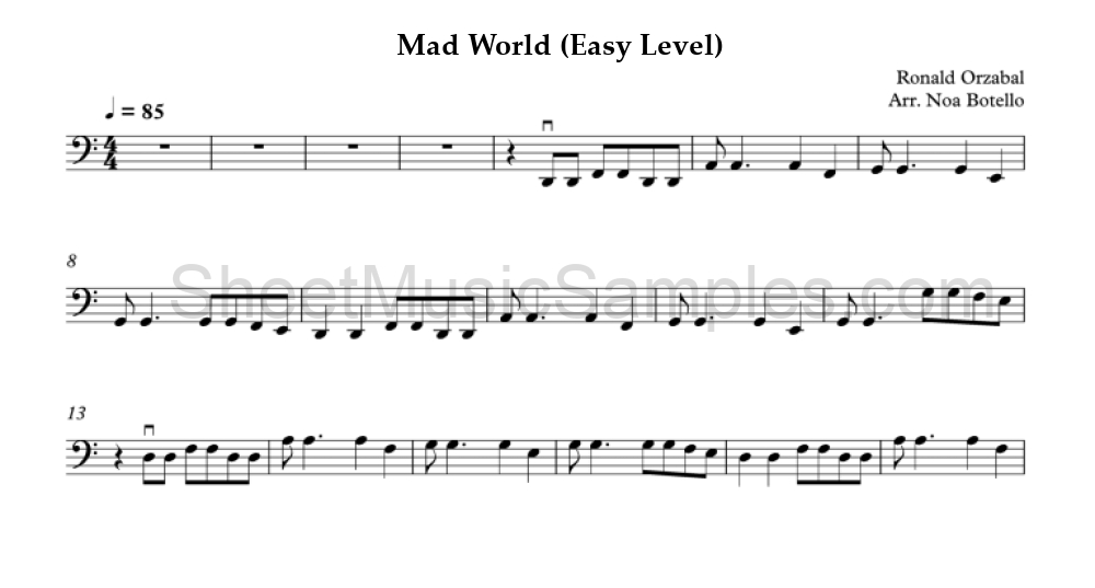 Mad World (Easy Level)