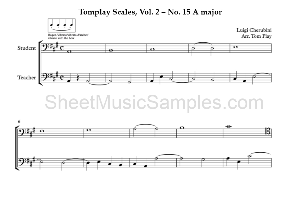 Tomplay Scales, Vol. 2 – No. 15 A major