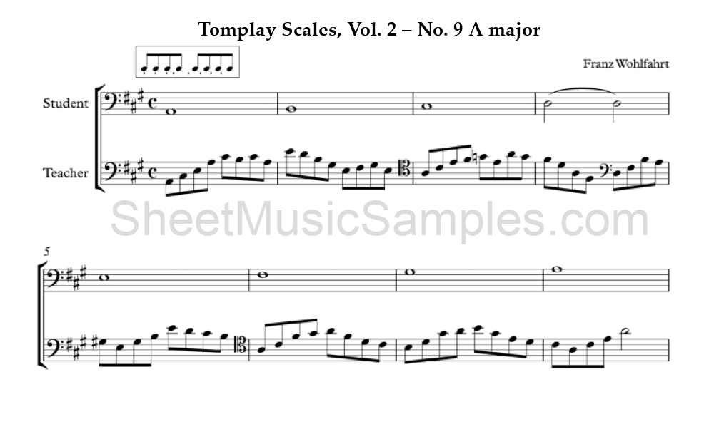 Tomplay Scales, Vol. 2 – No. 9 A major