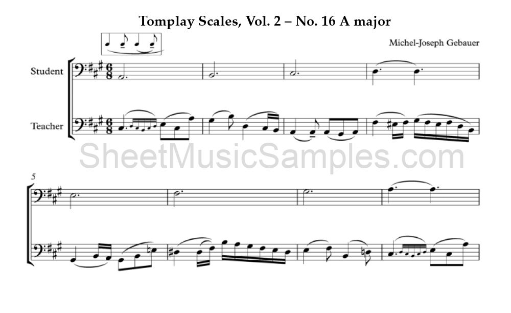 Tomplay Scales, Vol. 2 – No. 16 A major