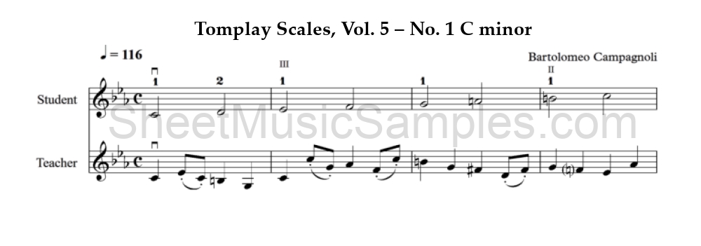 Tomplay Scales, Vol. 5 – No. 1 C minor