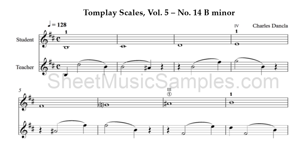 Tomplay Scales, Vol. 5 – No. 14 B minor