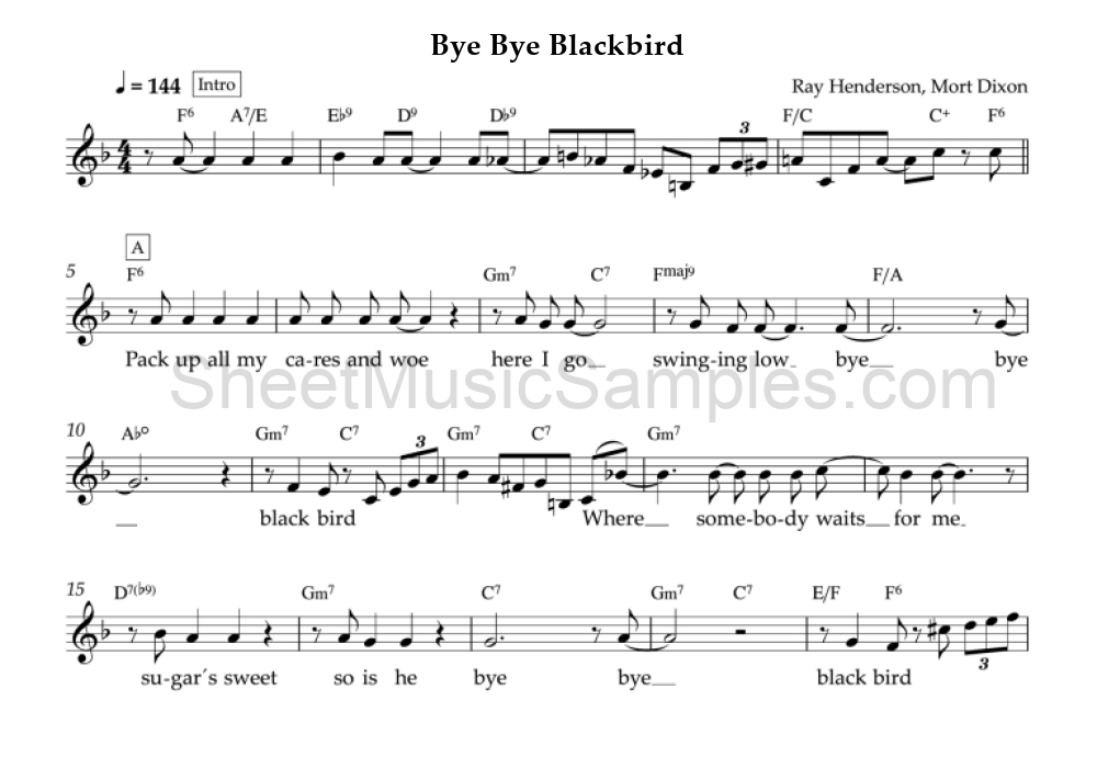 Bye Bye Blackbird