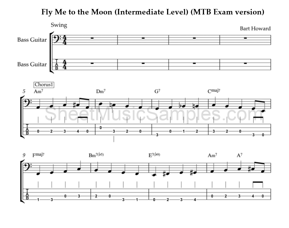 Fly Me to the Moon (Intermediate Level) (MTB Exam version)