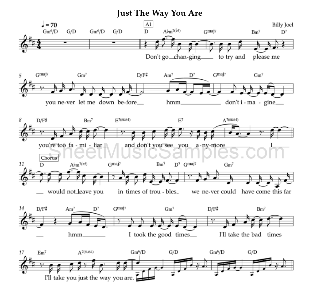 Just The Way You Are