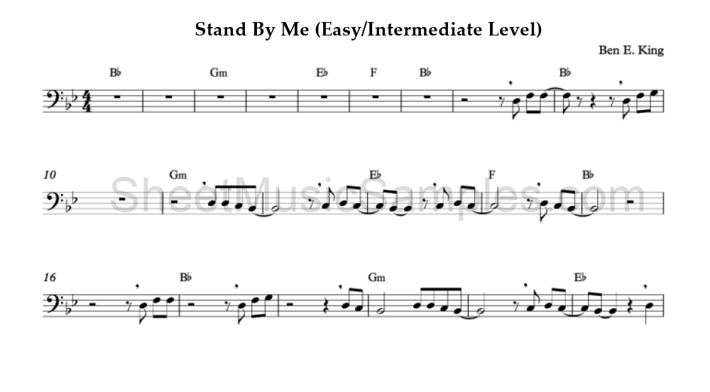 Stand By Me (Easy/Intermediate Level)