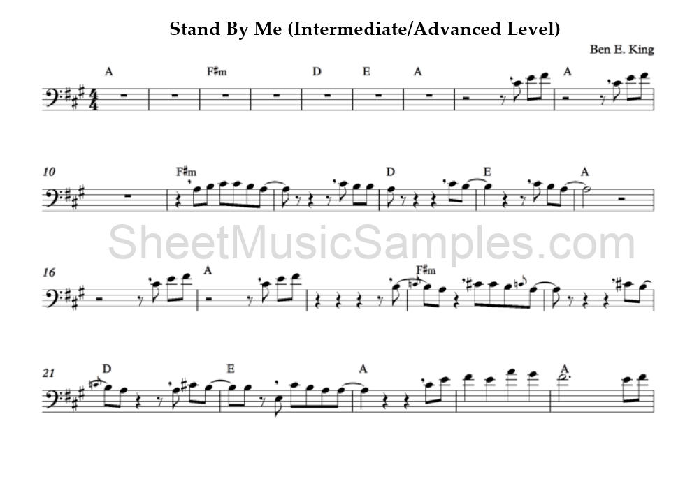 Stand By Me (Intermediate/Advanced Level)