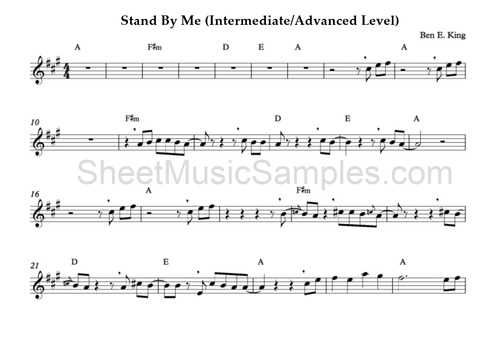 Stand By Me (Intermediate/Advanced Level)