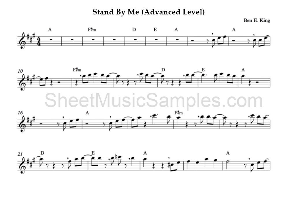 Stand By Me (Advanced Level)