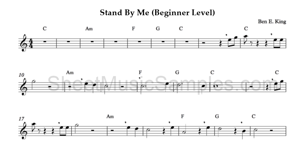 Stand By Me (Beginner Level)