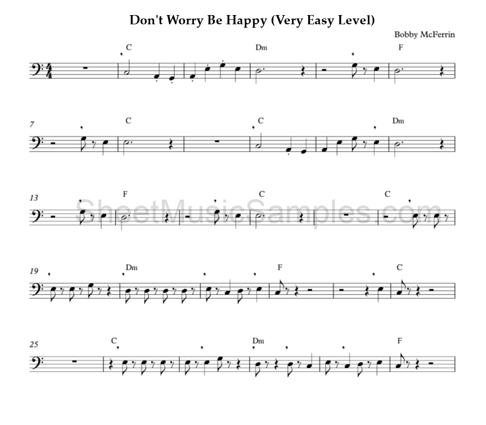 Don't Worry Be Happy (Very Easy Level)