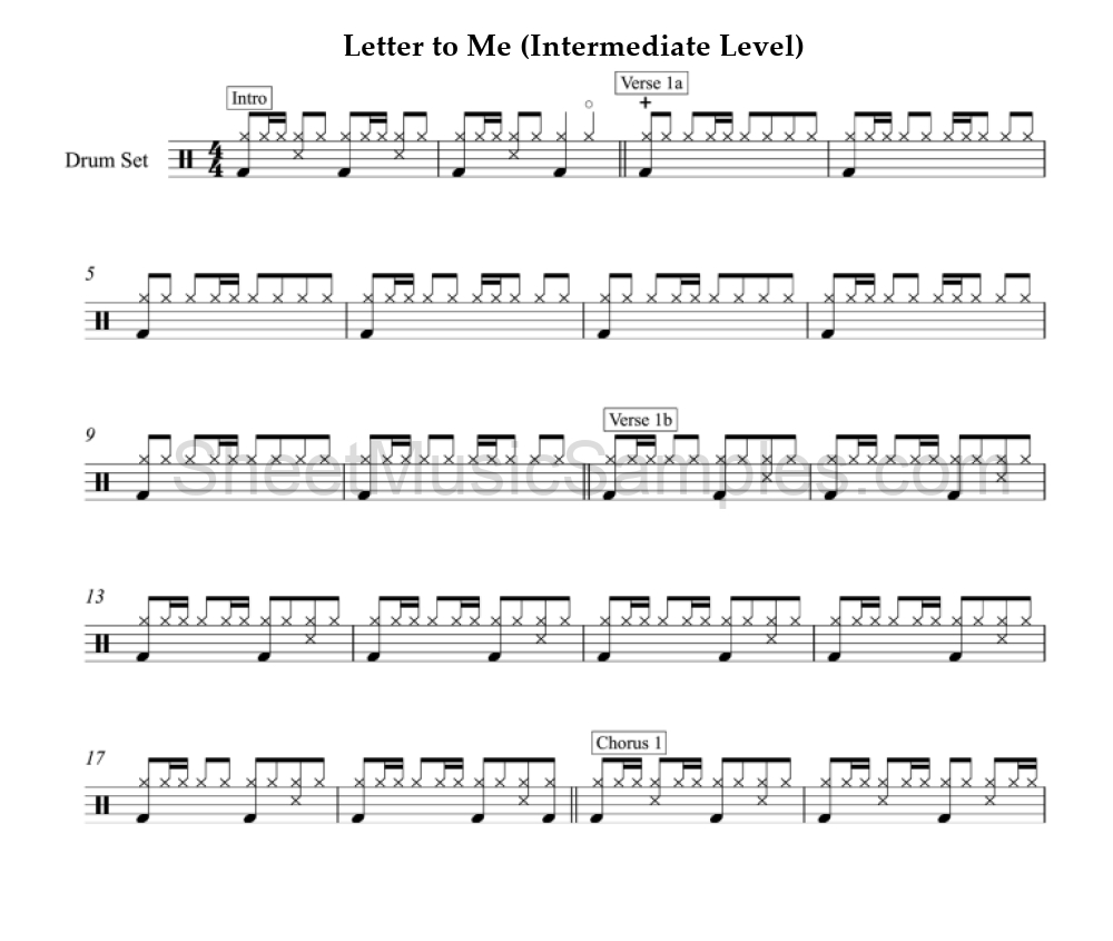 Letter to Me (Intermediate Level)