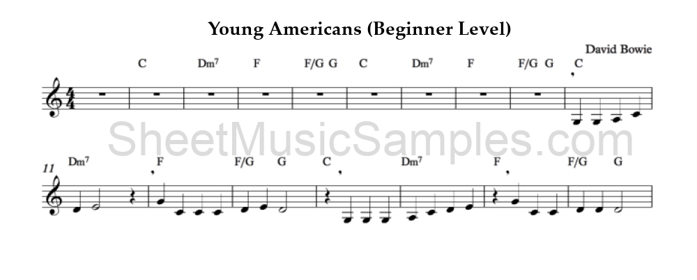 Young Americans (Beginner Level)