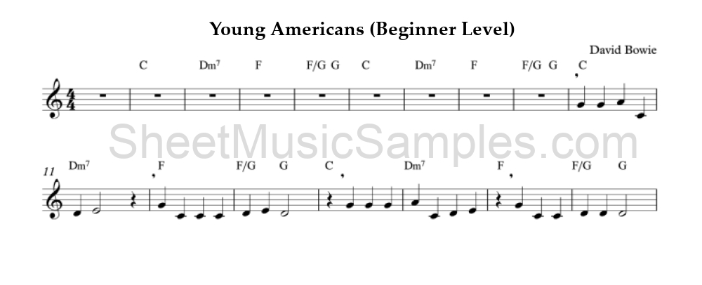 Young Americans (Beginner Level)