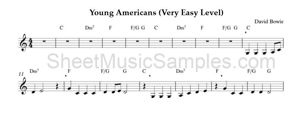 Young Americans (Very Easy Level)