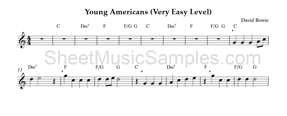 Young Americans (Very Easy Level)