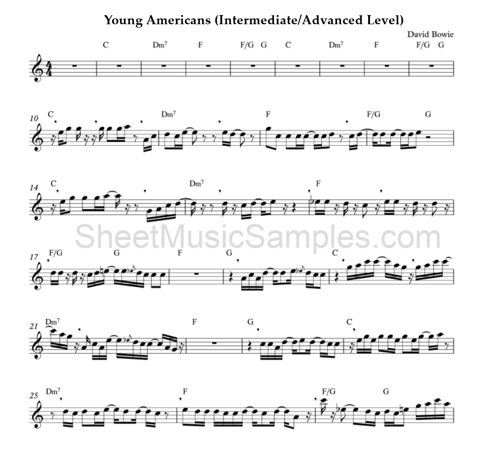 Young Americans (Intermediate/Advanced Level)