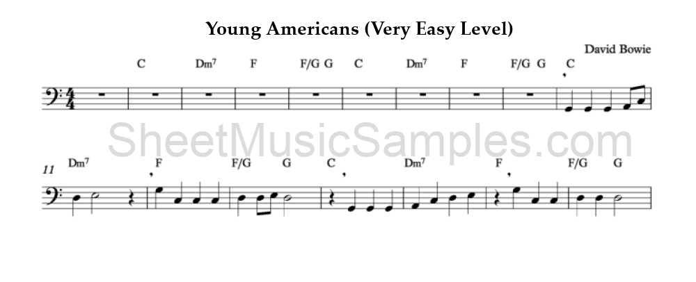 Young Americans (Very Easy Level)