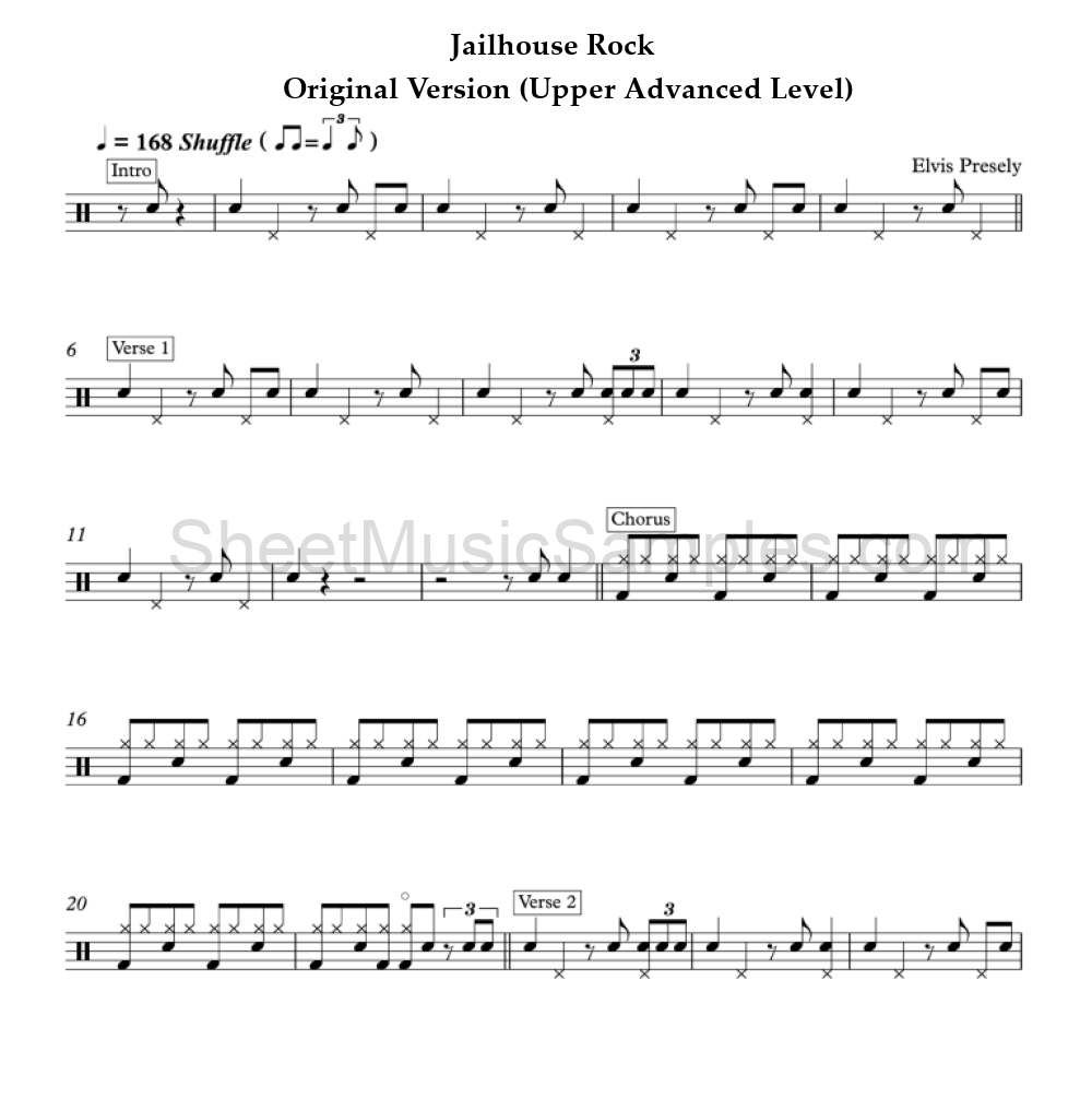 Jailhouse Rock - Original Version (Upper Advanced Level)