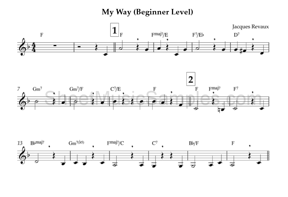 My Way (Beginner Level)