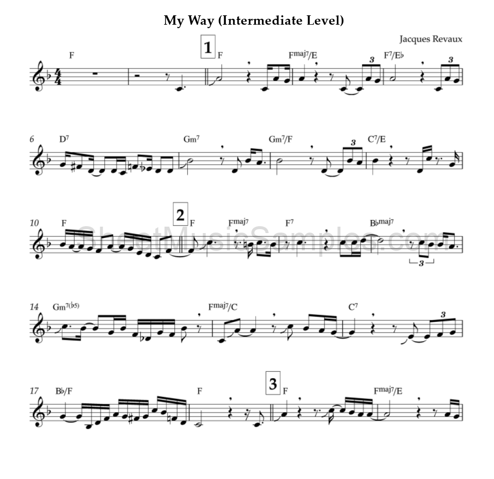 My Way (Intermediate Level)