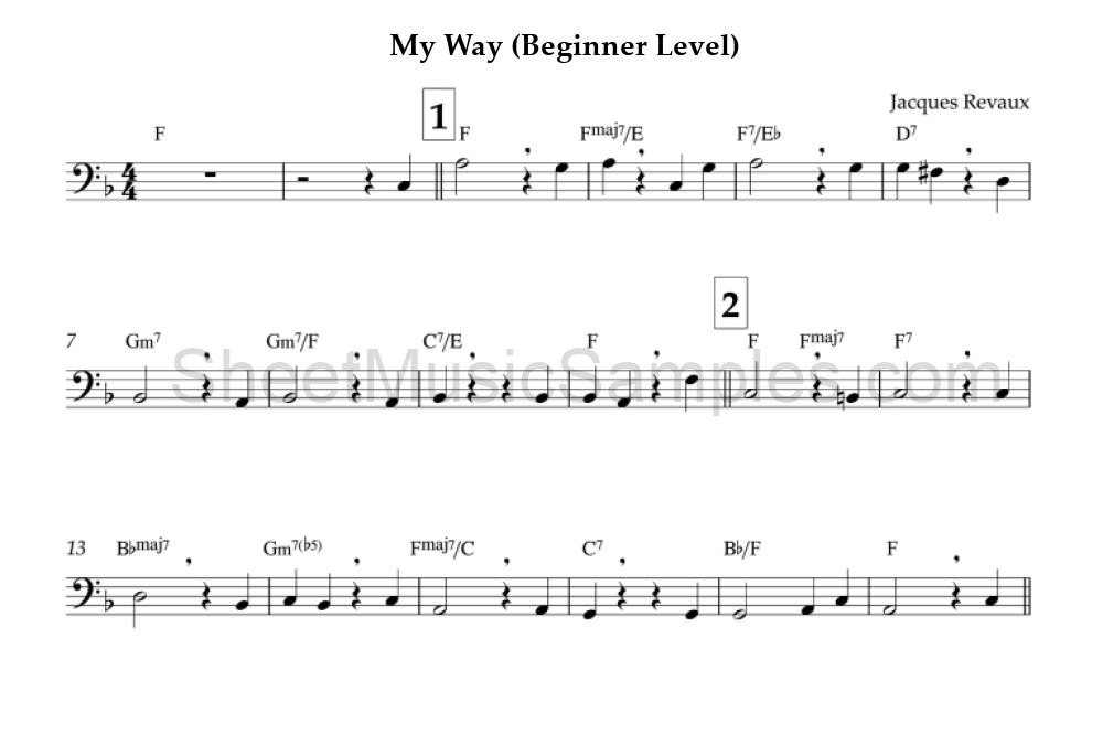 My Way (Beginner Level)