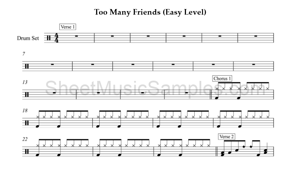 Too Many Friends (Easy Level)