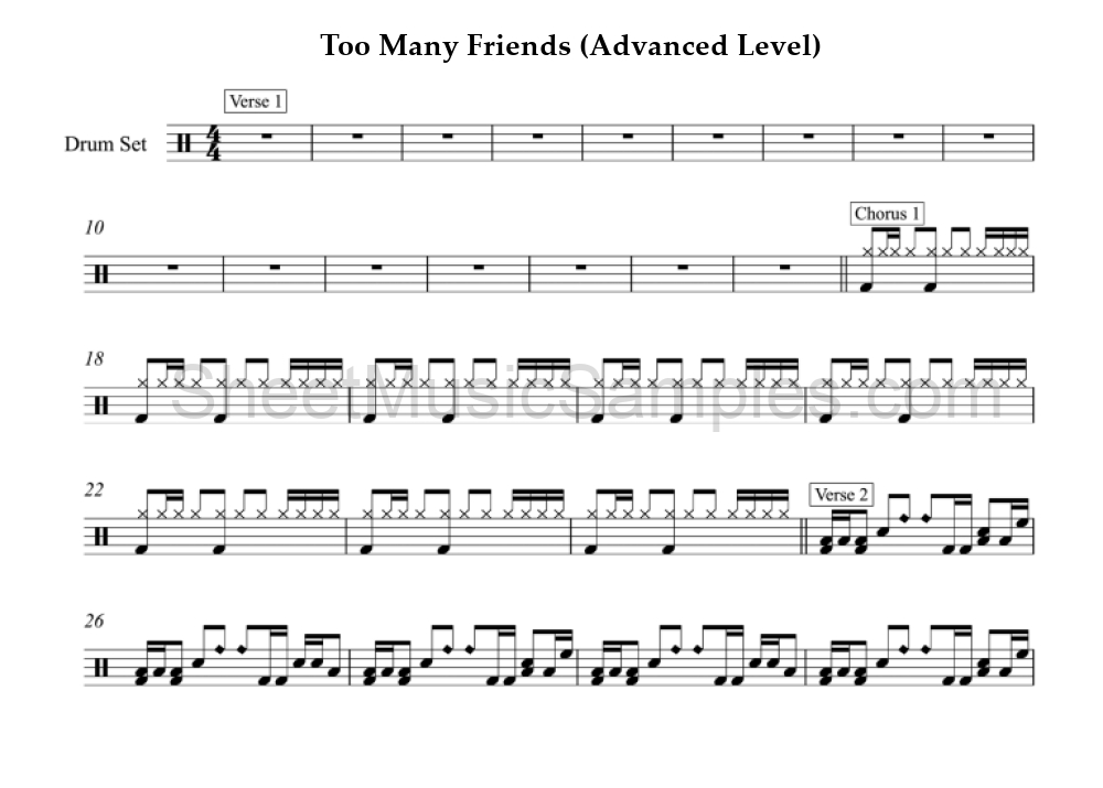 Too Many Friends (Advanced Level)