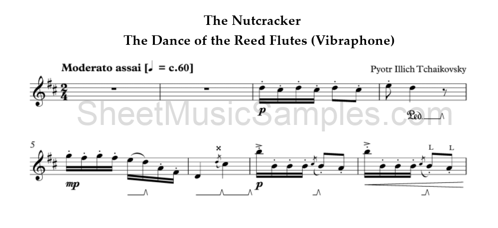 The Nutcracker - The Dance of the Reed Flutes (Vibraphone)